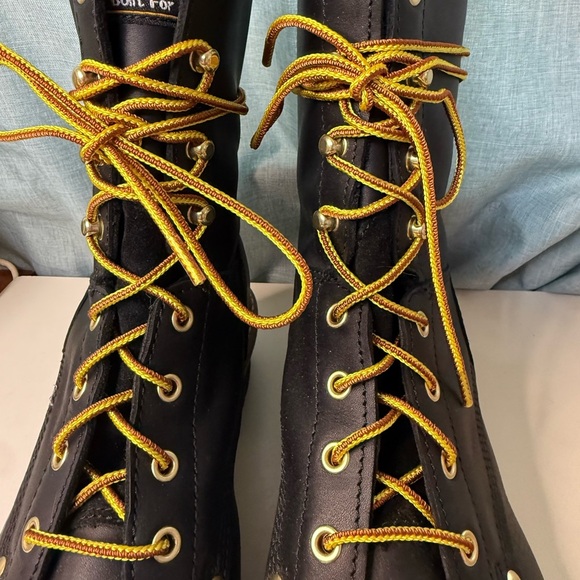 Carolina Logger Boots with Yellow Laces - Picture 2 of 7